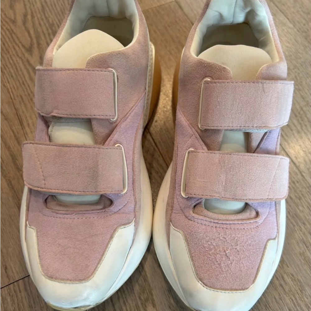 Stella McCartney Pink and White Espadrilles